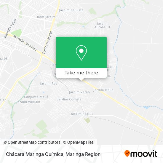 Chácara Maringa Química map