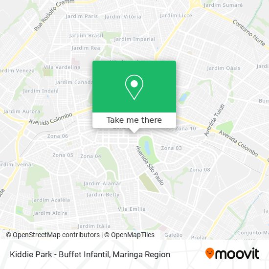 Kiddie Park - Buffet Infantil map