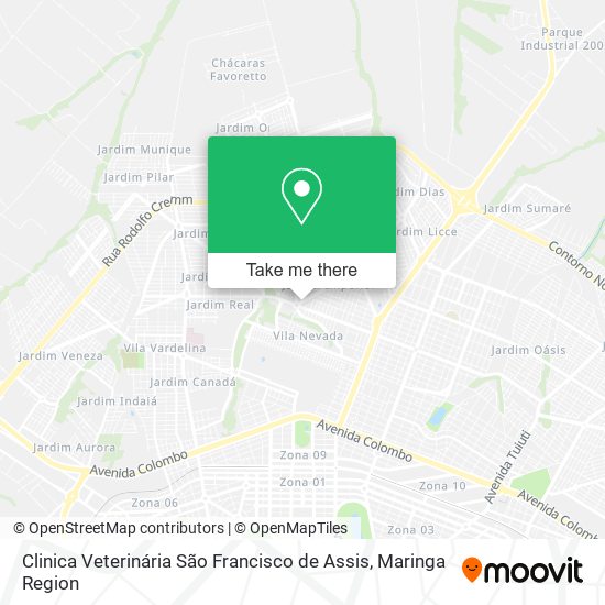 Clinica Veterinária São Francisco de Assis map