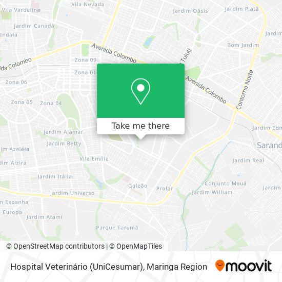 Hospital Veterinário (UniCesumar) map
