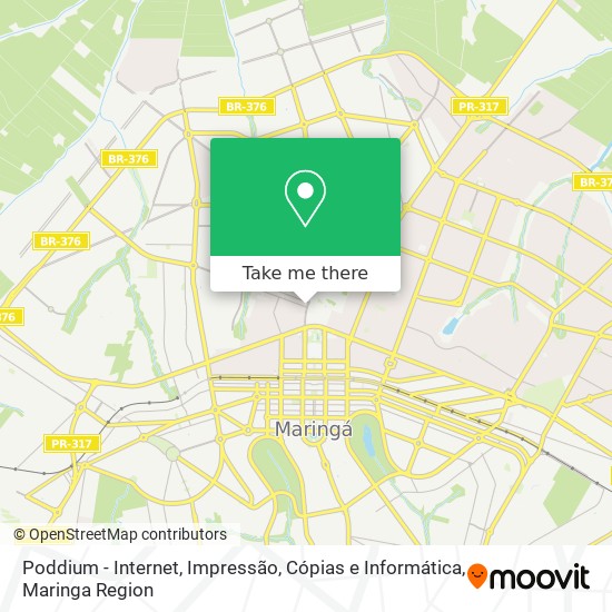 Poddium - Internet, Impressão, Cópias e Informática map