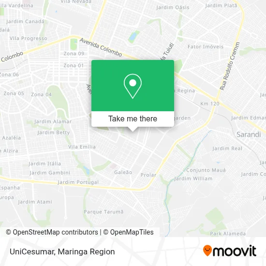 UniCesumar map