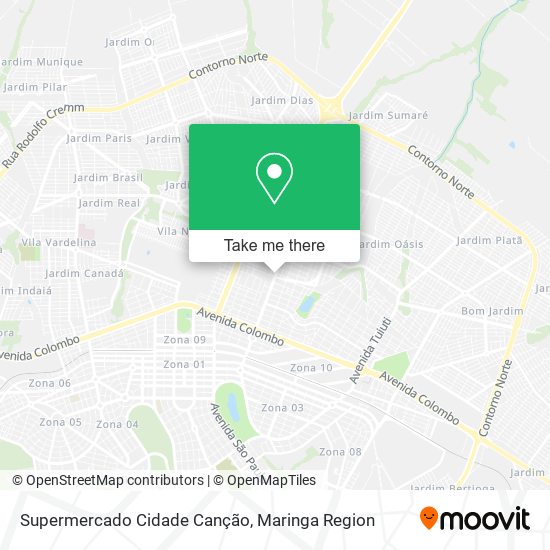 Supermercado Cidade Canção map