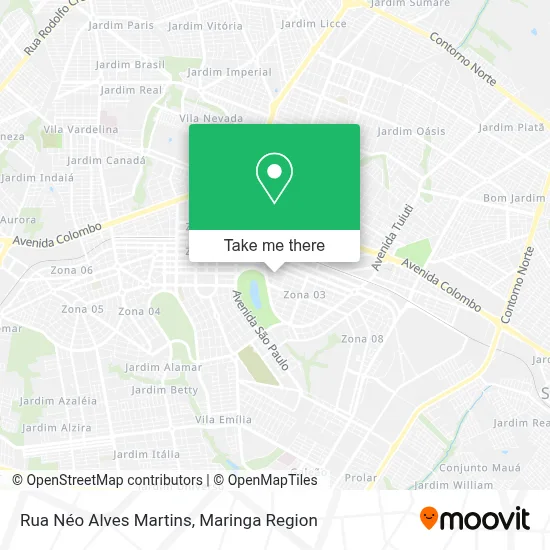 Rua Néo Alves Martins map
