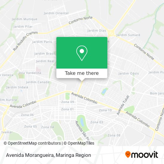 Mapa Avenida Morangueira