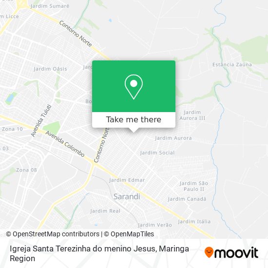 Mapa Igreja Santa Terezinha do menino Jesus