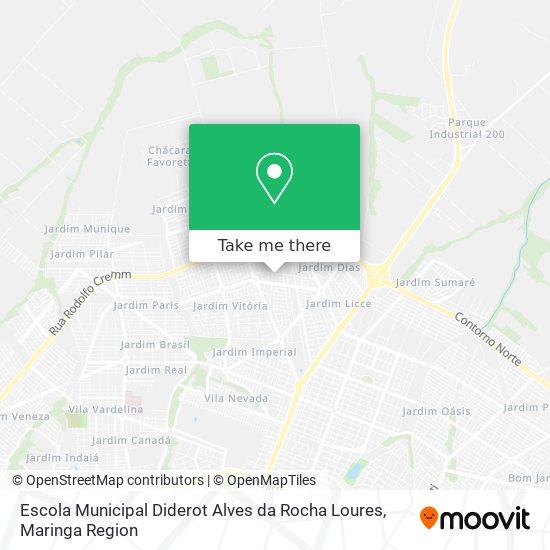 Escola Municipal Diderot Alves da Rocha Loures map