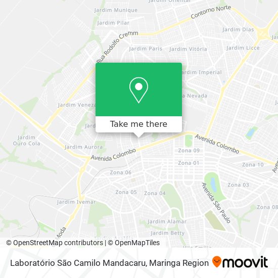 Laboratório São Camilo Mandacaru map