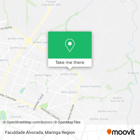 Faculdade Alvorada map