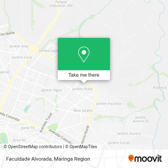 Faculdade Alvorada map