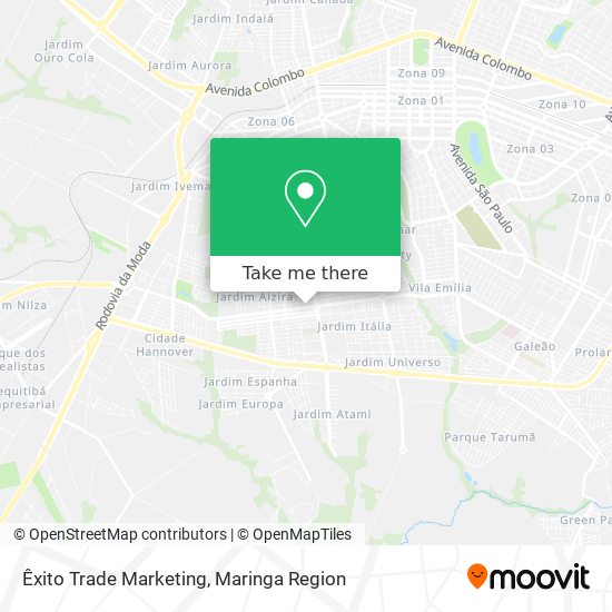 Êxito Trade Marketing map