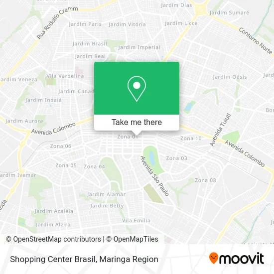 Shopping Center Brasil map