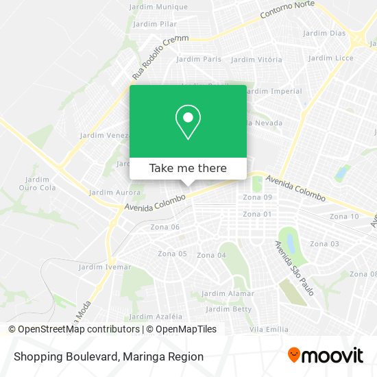 Mapa Shopping Boulevard