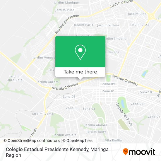 Colégio Estadual Presidente Kennedy map