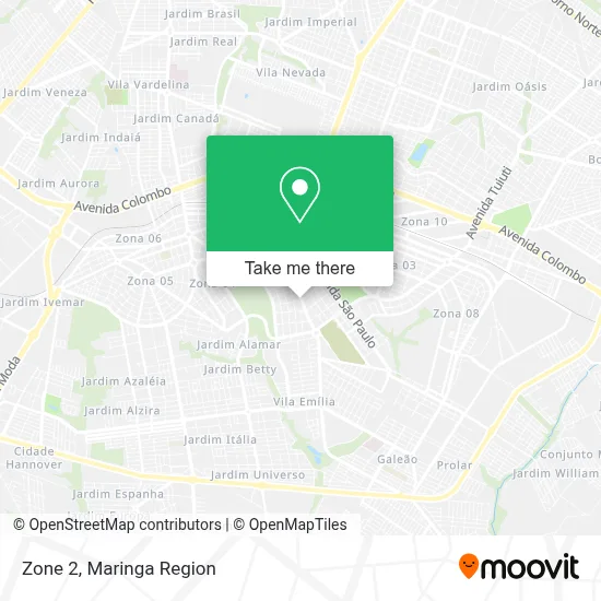 Zona 2 map