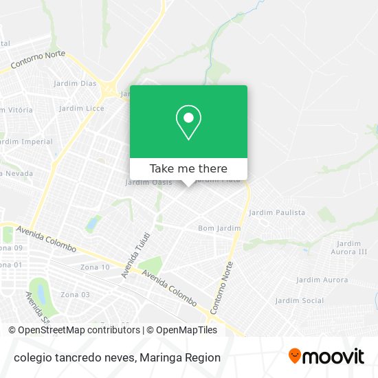 Mapa colegio tancredo neves