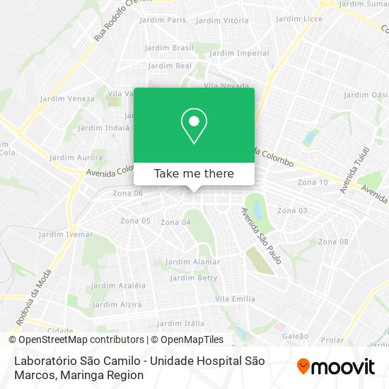 Laboratório São Camilo - Unidade Hospital São Marcos map
