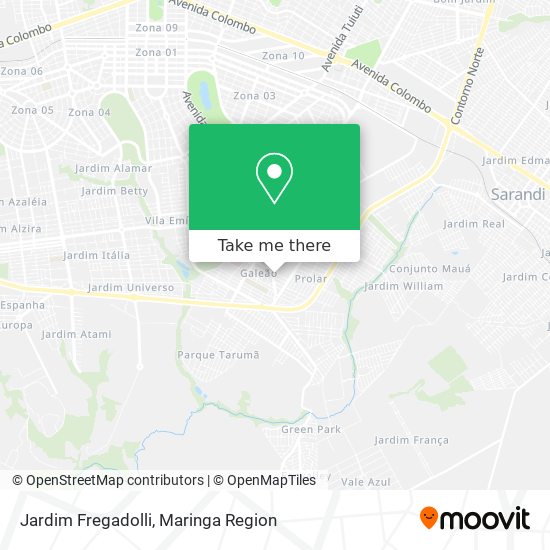 Mapa Jardim Fregadolli