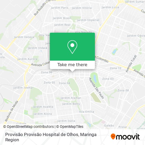 Provisão Provisão Hospital de Olhos map