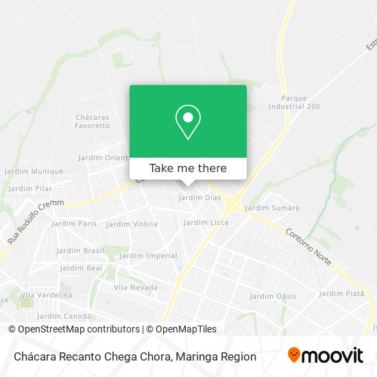 Chácara Recanto Chega Chora map