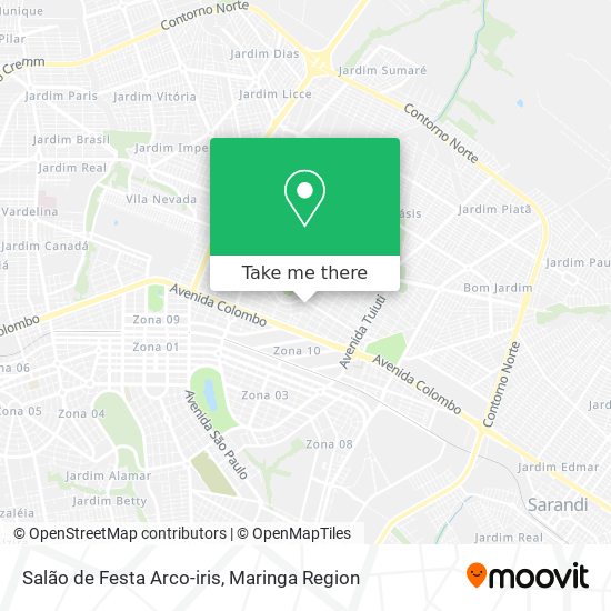 Salão de Festa Arco-iris map