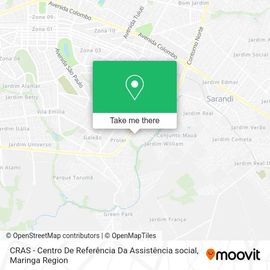 CRAS - Centro De Referência Da Assistência social map