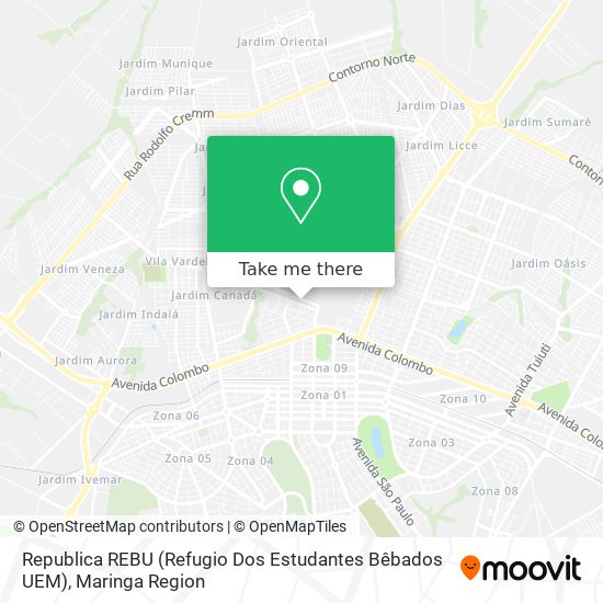 Mapa Republica REBU (Refugio Dos Estudantes Bêbados UEM)