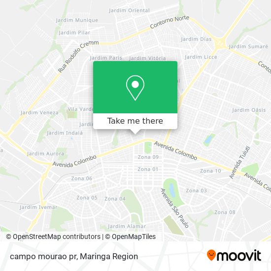 campo mourao pr map