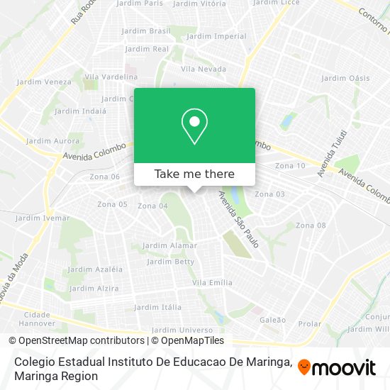 Colegio Estadual Instituto De Educacao De Maringa map