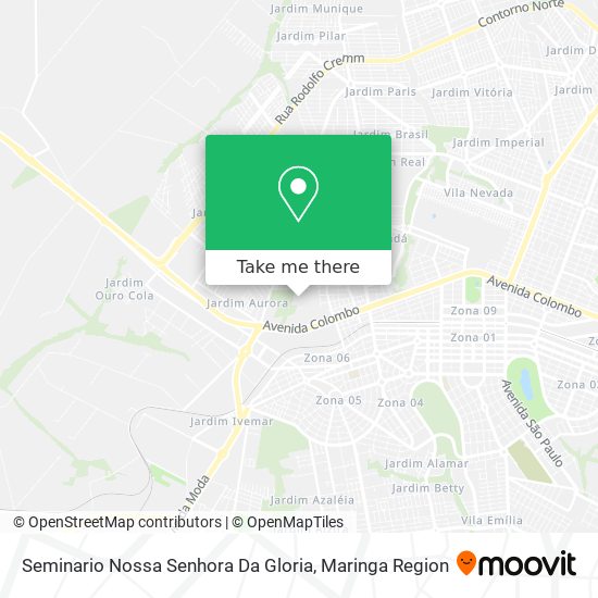 Seminario Nossa Senhora Da Gloria map