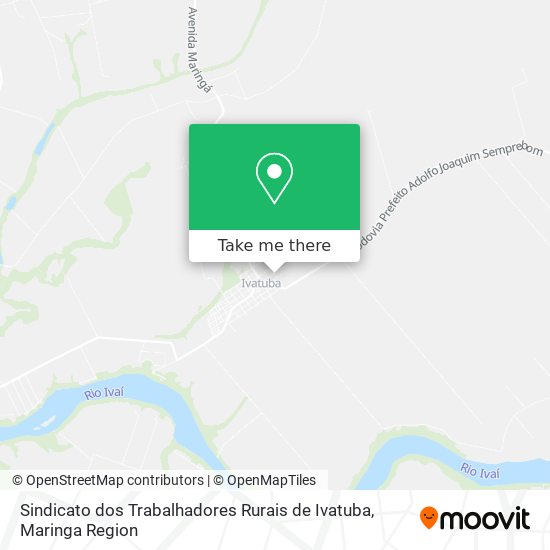 Sindicato dos Trabalhadores Rurais de Ivatuba map