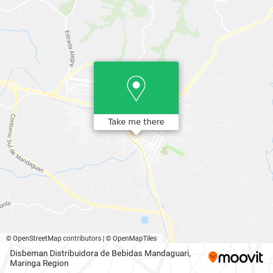 Disbeman Distribuidora de Bebidas Mandaguari map