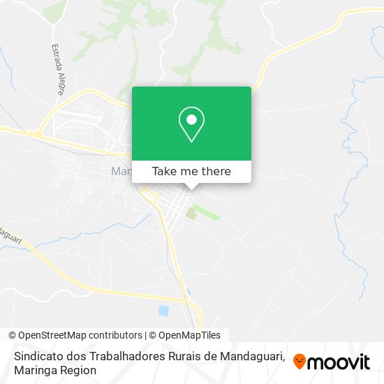 Mapa Sindicato dos Trabalhadores Rurais de Mandaguari