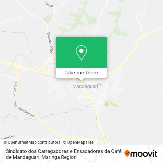 Sindicato dos Carregadores e Ensacadores de Café de Mandaguari map