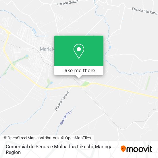 Comercial de Secos e Molhados Irikuchi map