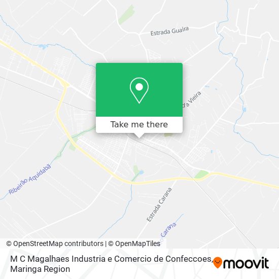 M C Magalhaes Industria e Comercio de Confeccoes map
