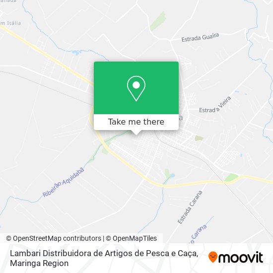 Lambari Distribuidora de Artigos de Pesca e Caça map