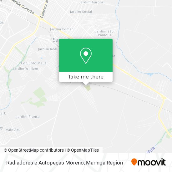 Radiadores e Autopeças Moreno map