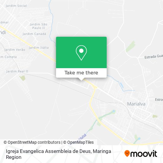 Mapa Igreja Evangelica Assembleia de Deus