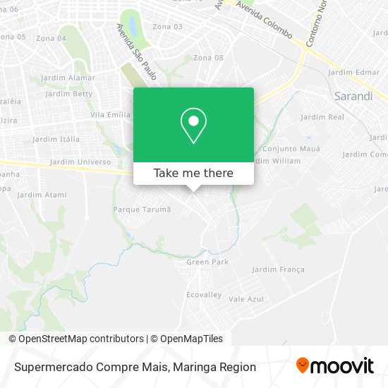 Mapa Supermercado Compre Mais