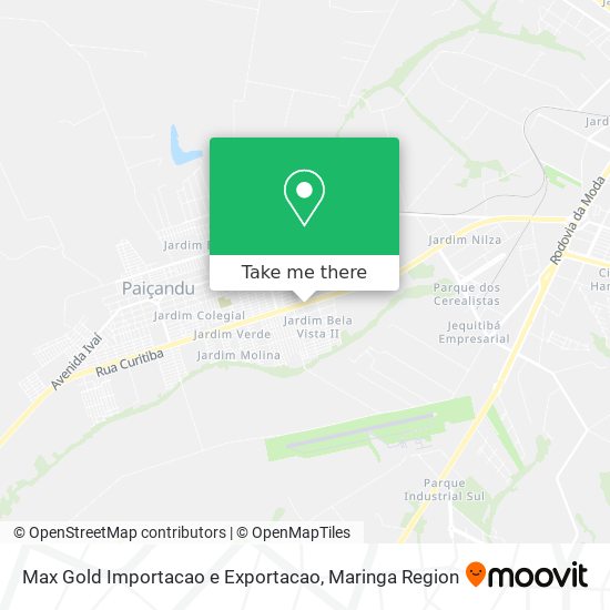Max Gold Importacao e Exportacao map