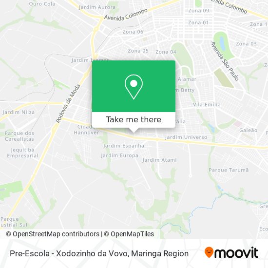 Pre-Escola - Xodozinho da Vovo map
