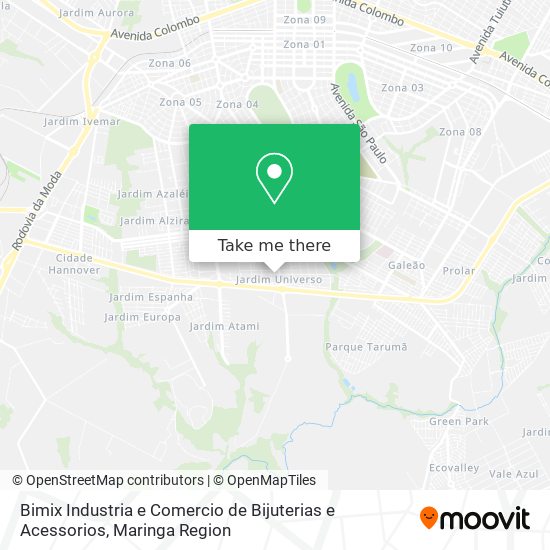 Bimix Industria e Comercio de Bijuterias e Acessorios map