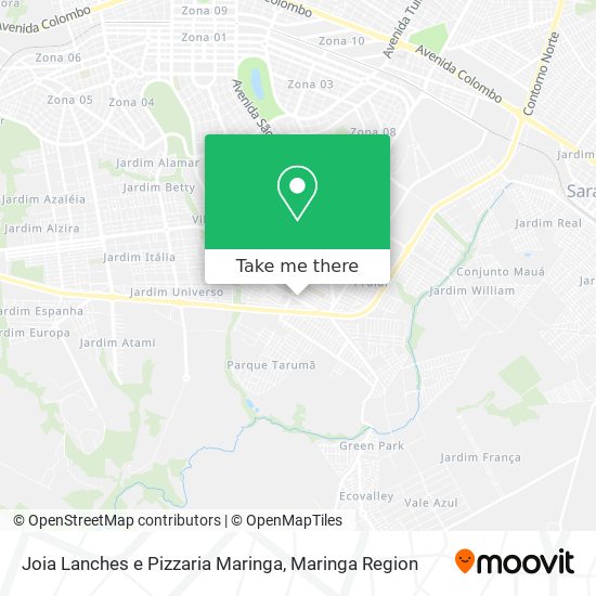 Joia Lanches e Pizzaria Maringa map