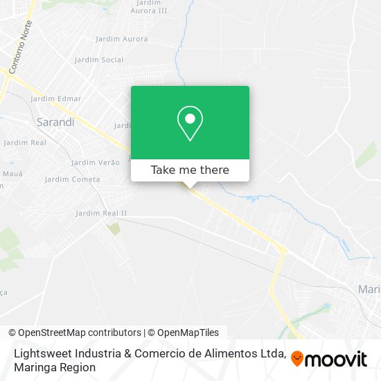 Lightsweet Industria & Comercio de Alimentos Ltda map