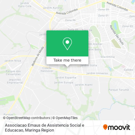 Associacao Emaus de Assistencia Social e Educacao map