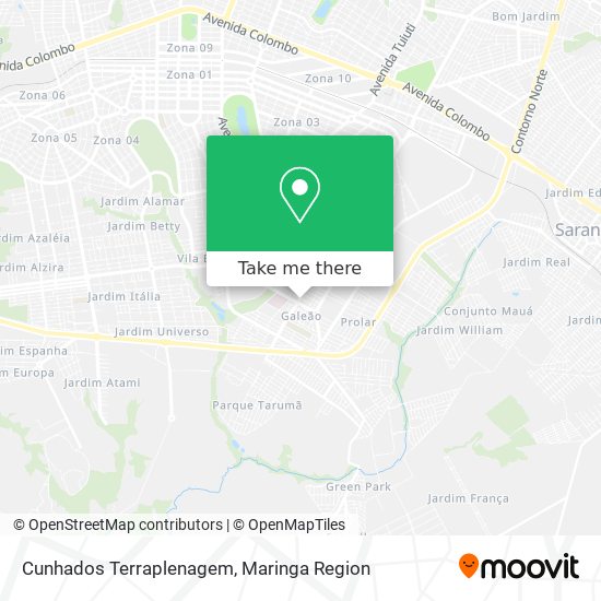 Cunhados Terraplenagem map