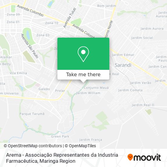 Arema - Associação Representantes da Industria Farmacêutica map