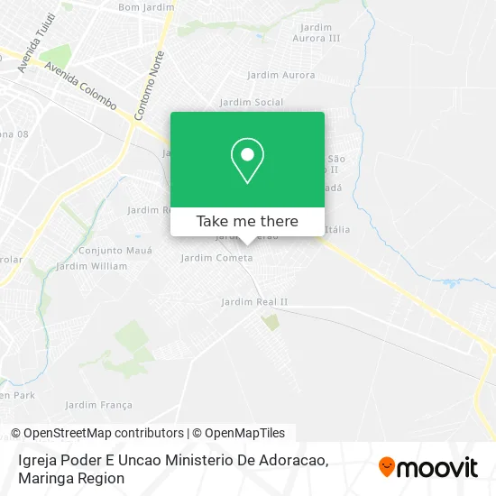Igreja Poder E Uncao Ministerio De Adoracao map