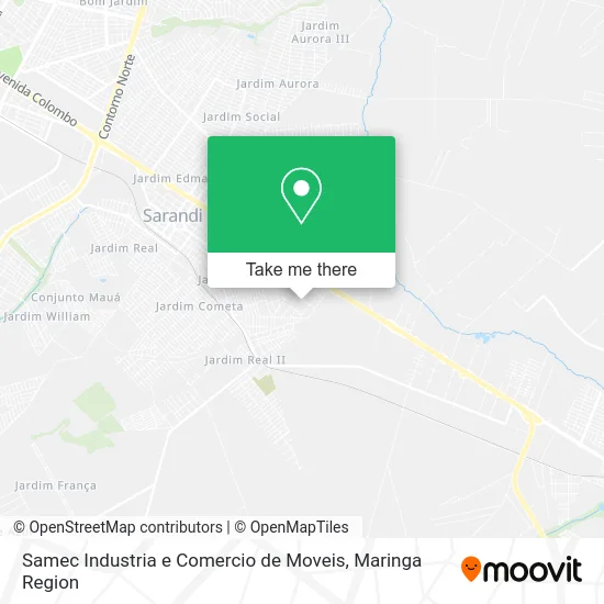 Samec Industria e Comercio de Moveis map